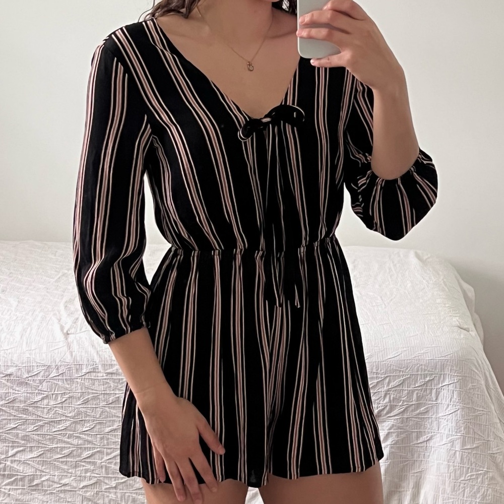 Renamed striped romper